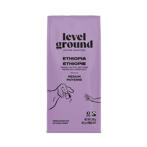 Level Ground Trading Ethiopia Medium Roast Coffee Whole Bean 300g