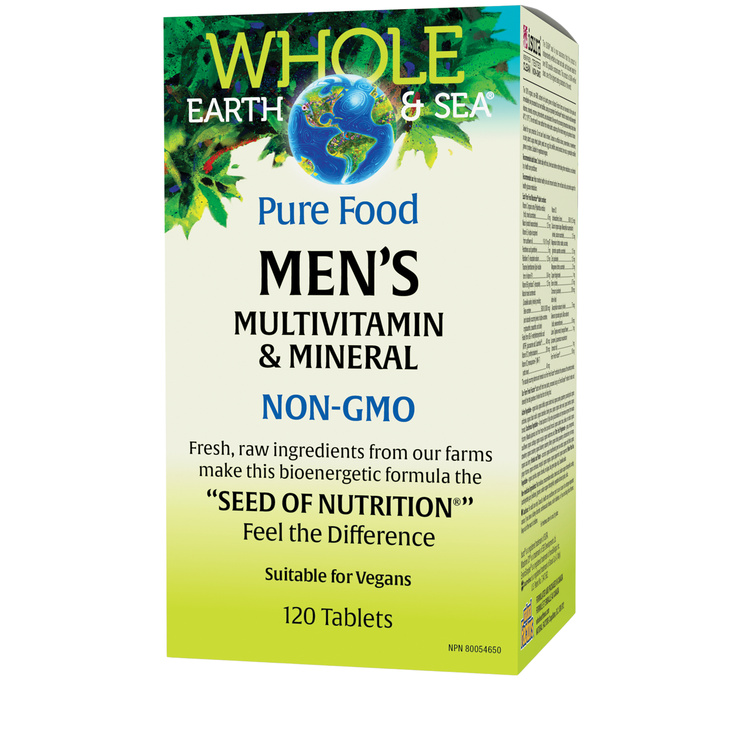 Whole Earth and Sea Men's Whole Food Multivitamin and Mineral 120 Tablets