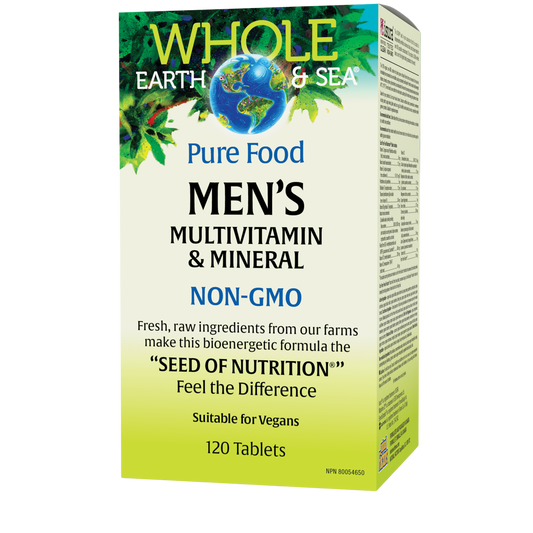 Whole Earth and Sea Men's Whole Food Multivitamin and Mineral 120 Tablets