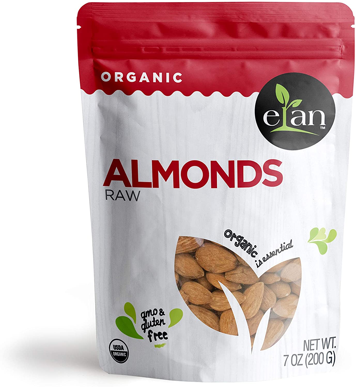Elan Organic Raw Almonds 200g