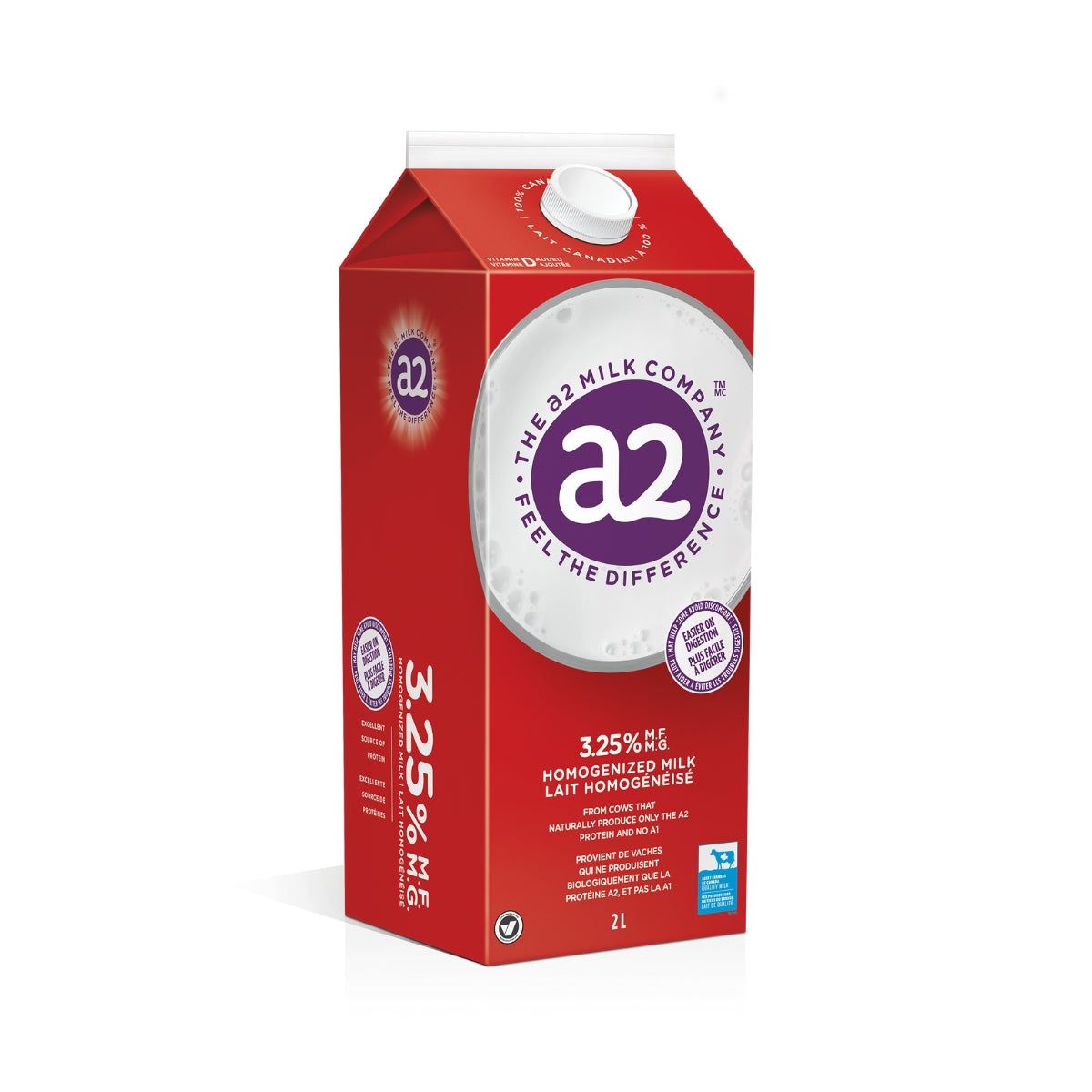 A2 3.25% Homogenized Milk 2L