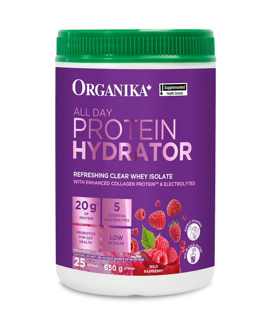 Organika All Day Protein Hydrator Wild Raspberry 650g