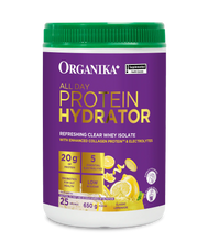 Load image into Gallery viewer, Organika All Day Protein Hydrator Lemonade 650g
