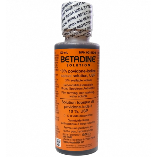 Betadine Povidone Iodine 10% Solution 100ml