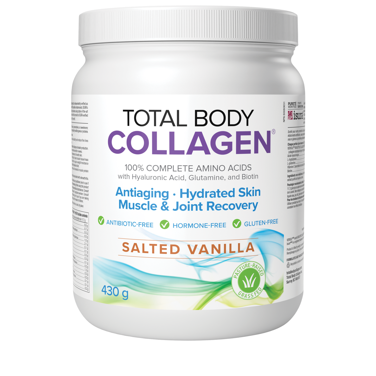 Natural Factors Total Body Collagen Salted Vanilla 430g