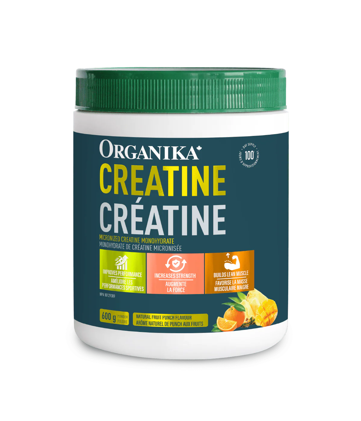 Organika Creatine Fruit Punch 600g