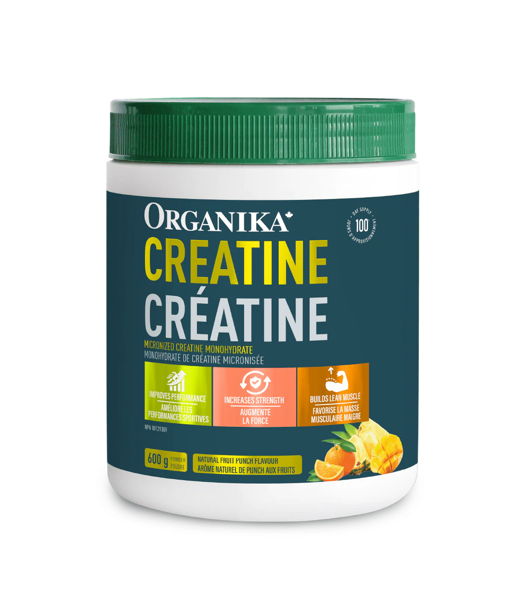 Organika Creatine Fruit Punch 600g