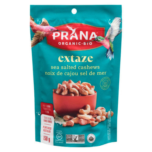 Prana Extaze Sea Salted Cashews 150g