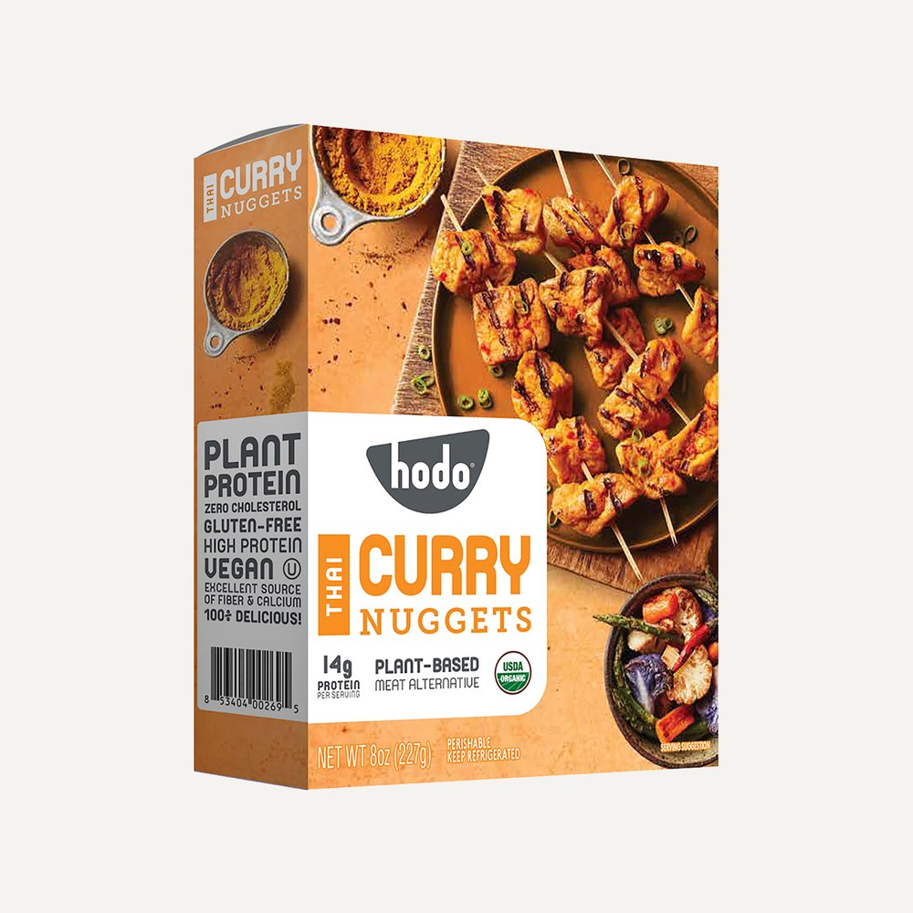 Hodo Thai Curry Tofu Nuggets Organic 227g