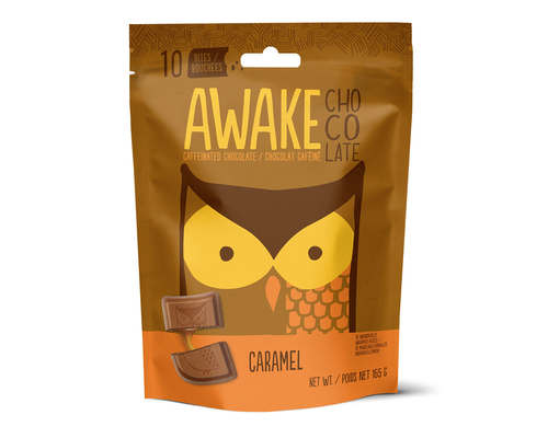 Awake Chocolate Caramel Chocolate Pouch 108g