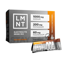 Load image into Gallery viewer, LMNT Chocolate Caramel Electrolyte Mix 6g 30pk
