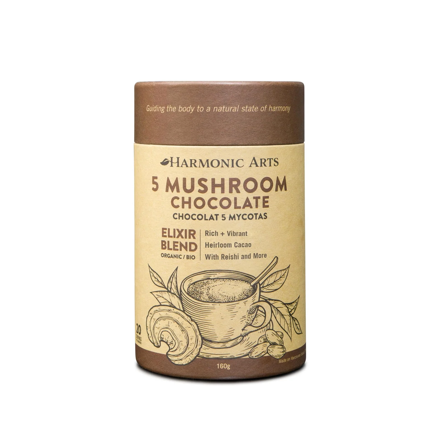 Harmonic Arts 5 Mushroom Chocolate Elixir 160g