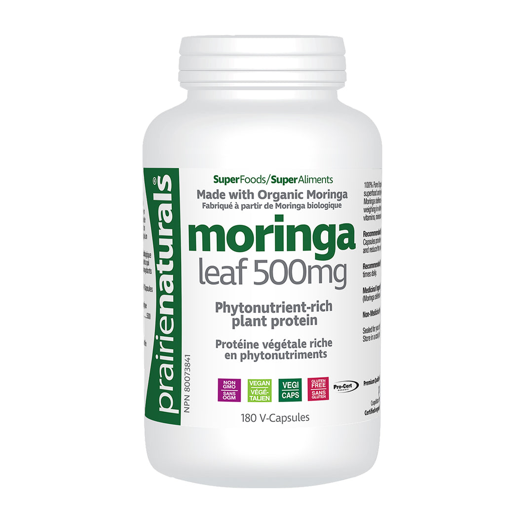 Prairie Naturals Moringa Leaf 500mg 180vcaps