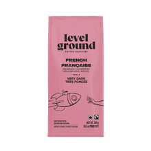 Load image into Gallery viewer, Level Ground Trading Organic French Very Dark Roast Coffee Ground 300g
