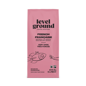 Level Ground Trading Organic French Very Dark Roast Coffee Ground 300g