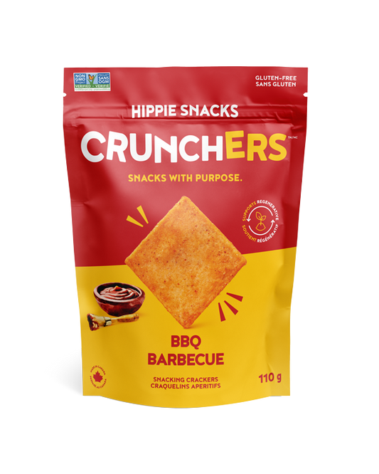 Hippie Snacks Crunchers BBQ Crunchers Crackers 110g