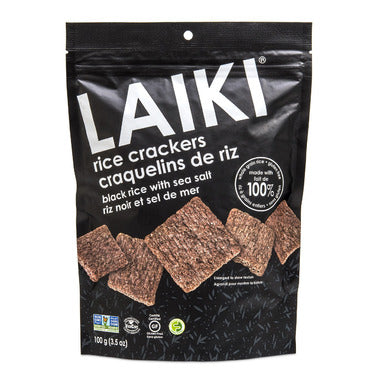 Laiki Black Rice Crackers 100g