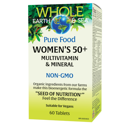 Whole Earth and Sea Women's 50 Plus Whole Food Multivitamin and Mineral 120 Tablets