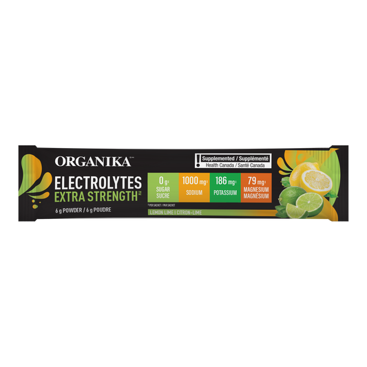 Organika Extra Strength Electrolytes Lemon Lime Single 6g