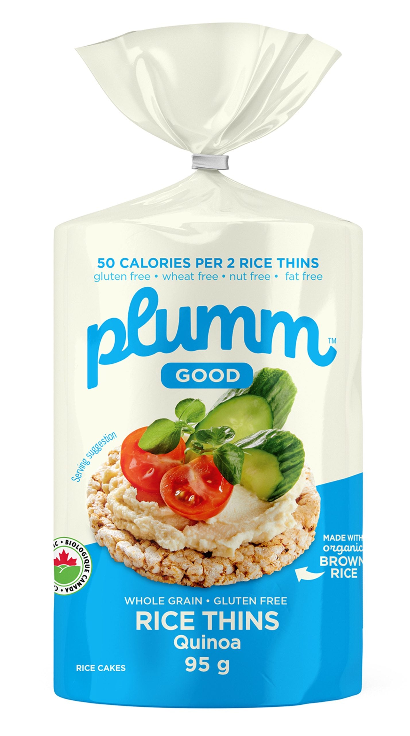 Plumm Good Organic Quinoa Rice Cake Thins 95g