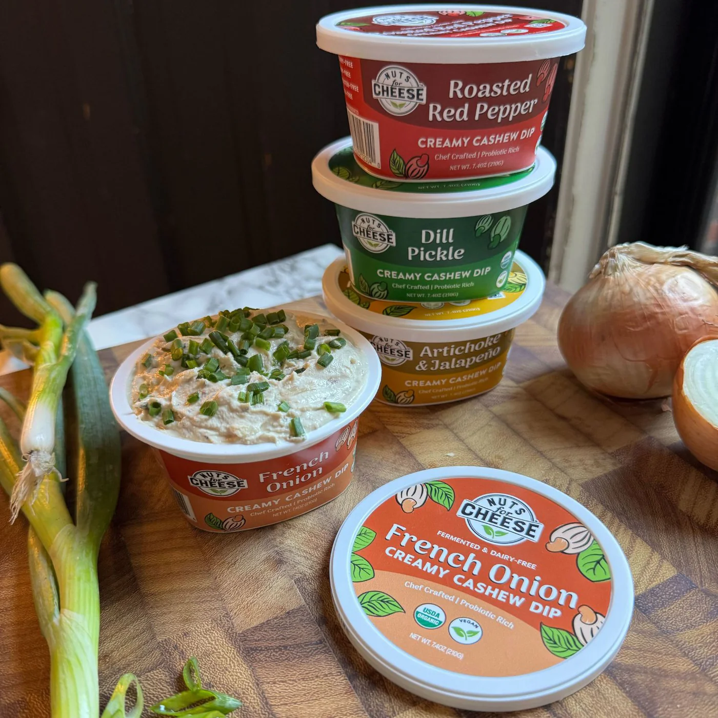 Nuts For Cheese French Onion Cashew Dip 210g