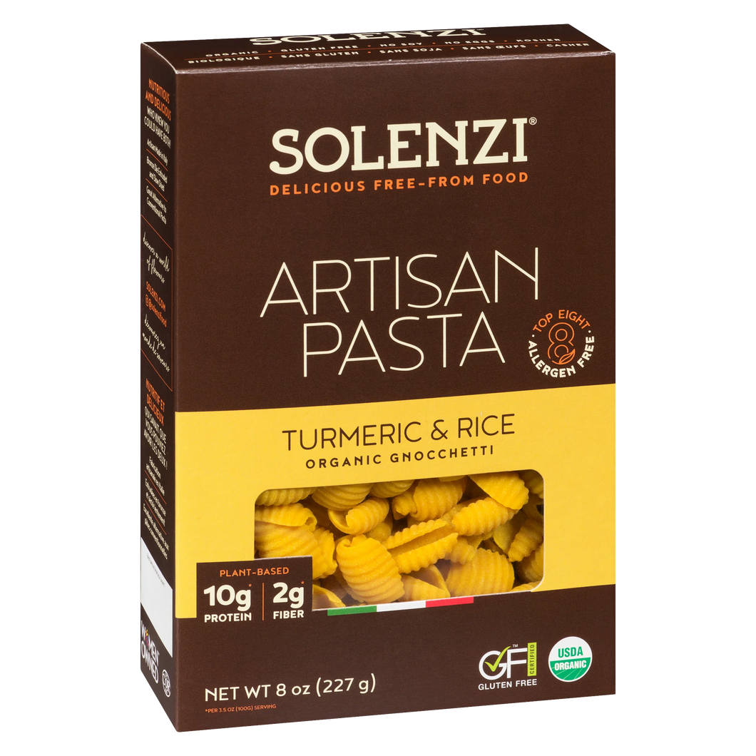 Solenzi Organic Turmeric & Rice Gnocchetti 227g