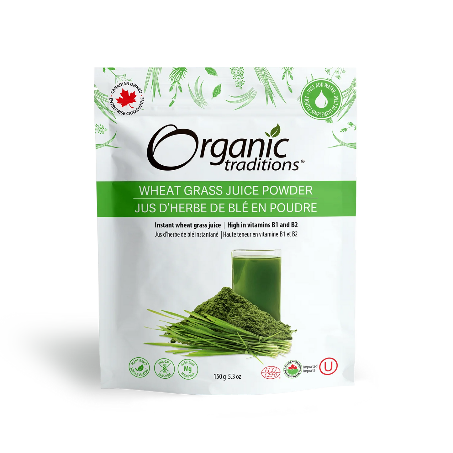 Organic Traditions Wheat Grass Juice Powder 150g