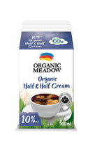 Load image into Gallery viewer, Organic Meadow Organic Half and Half Creamer 10%

