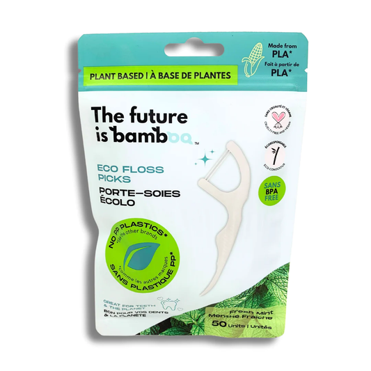 The Future is Bamboo Eco Floss Picks Fresh Mint 50pk