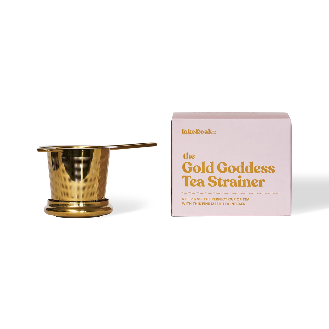 Lake & Oak Gold Goddess Tea Strainers
