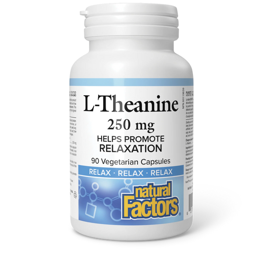 Natural Factors L-Theanine 250mg 90 Vegetarian Capsules
