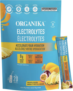Organika Electrolytes Pineapple Passion Sachet 3.5g 20 Pack