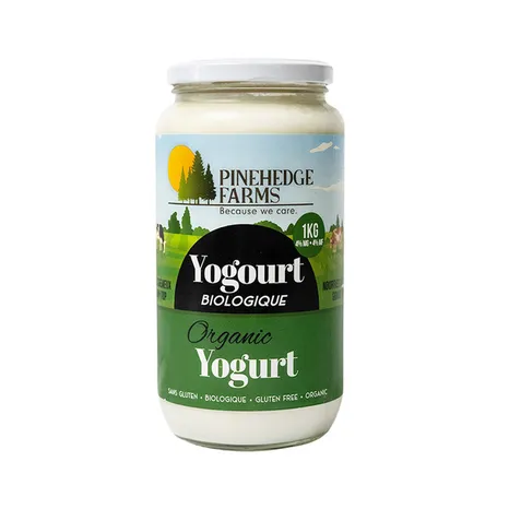 Pinehedge Organic Grass Fed Plain Yogurt 1L