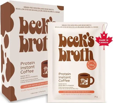 Beck's Broth Protein Instant Coffee 5pk