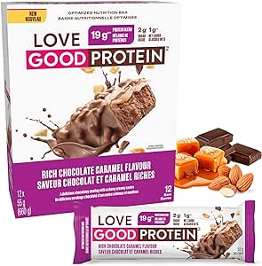 Love Good Fats Chocolate Caramel Protein Bar 55g 12pk