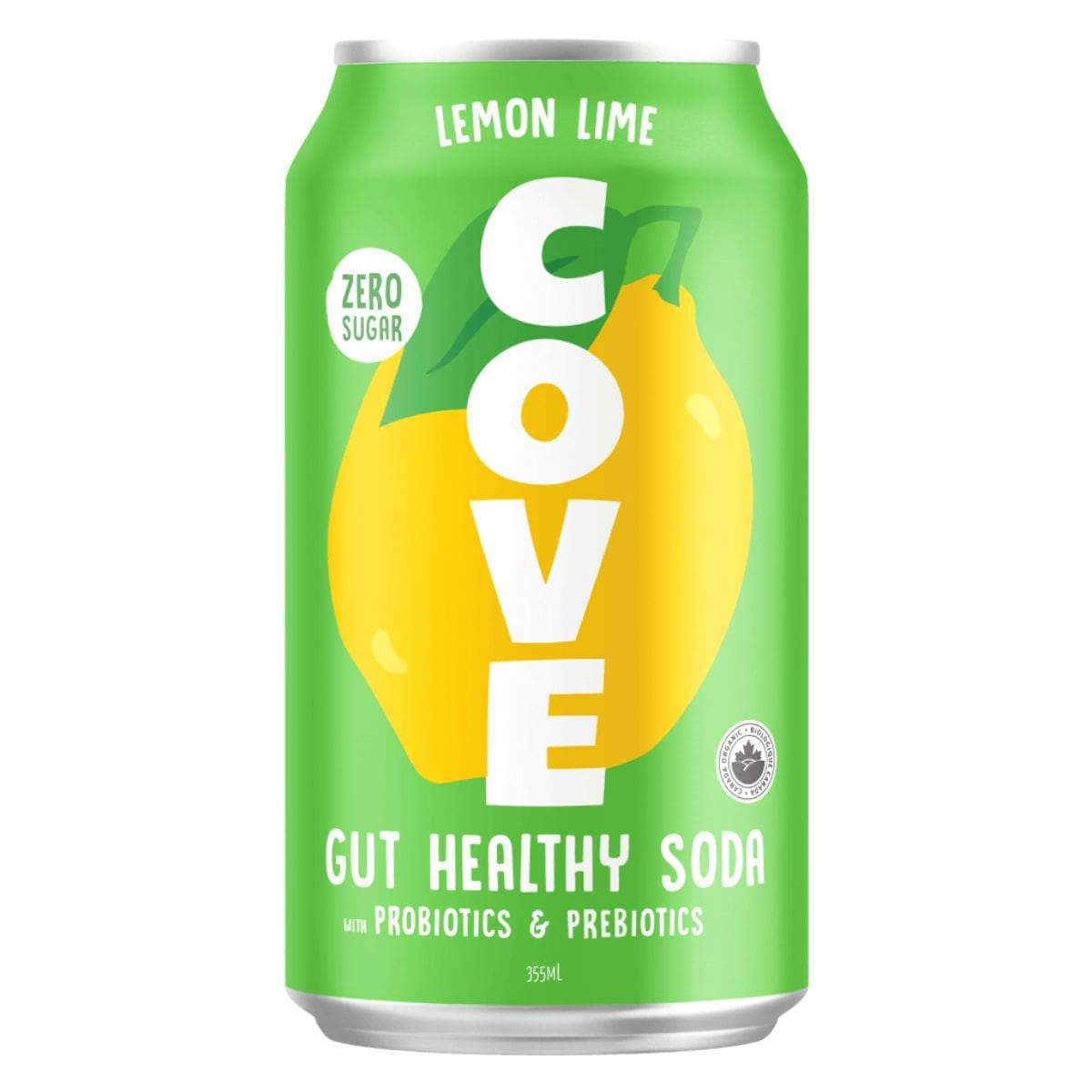 Cove Gut Healthy Soda Lemon Lime 355ml 4pk