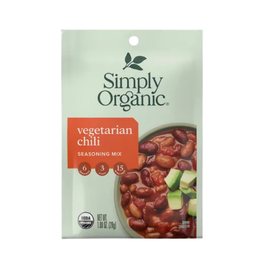 Simply Organic Vegetarian Chili Seasoning Mix 28g
