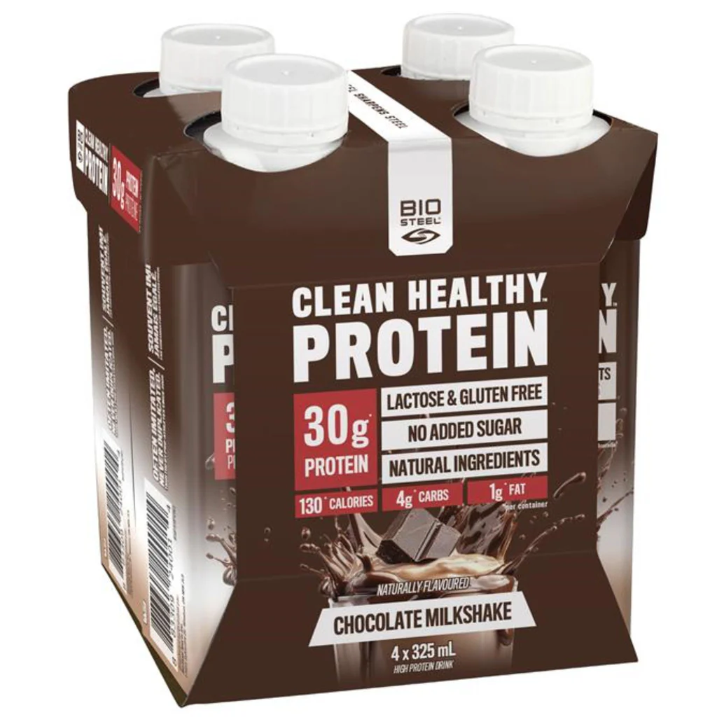 Biosteel Chocolate Protein Milkshake 325ml 4pk – The Root Cellar PEI