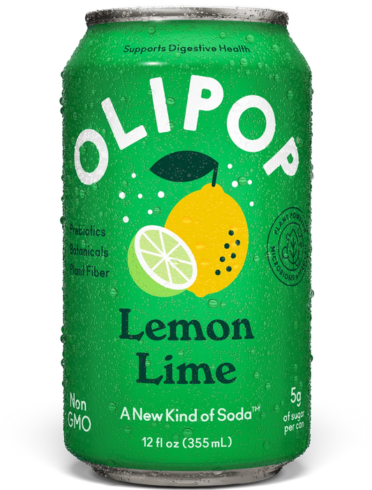 Olipop Lemon Lime Sparkling Tonic 355ml