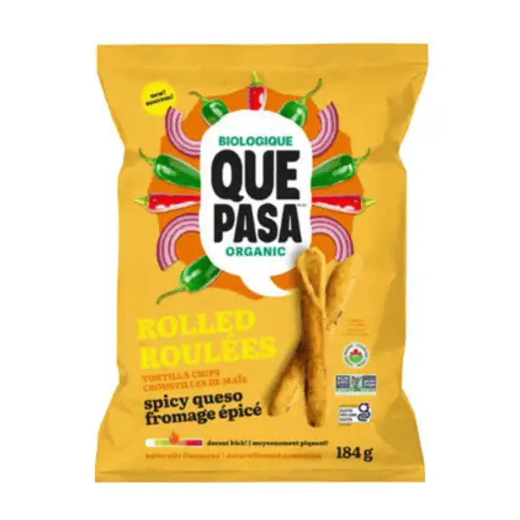 Que Pasa Spicy Queso Rolled Toritilla Chips 184g