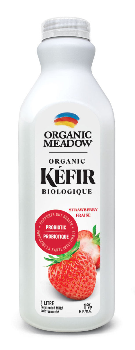 Organic Meadow Organic Strawberry Kefir 1L