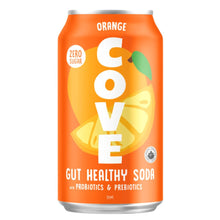 Load image into Gallery viewer, Cove Gut Healthy Soda Orange 355g 4pk
