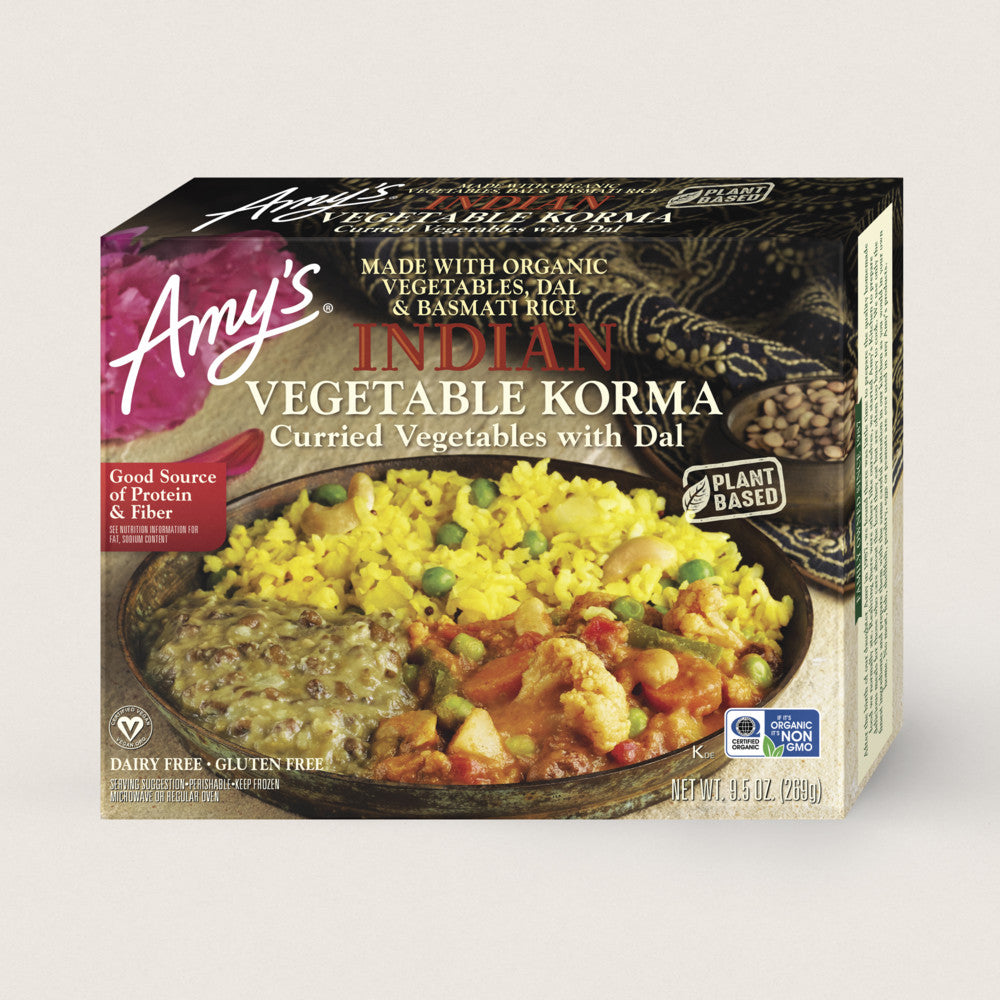 Amy's Indian Vegetable Korma Frozen Meal 269g