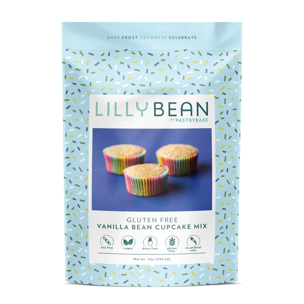 LillyBean Gluten Free Vanilla Bean Cupcake Mix 340g