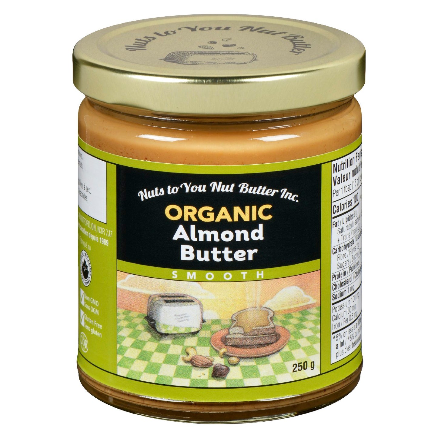 Nuts To You Almond Butter Smooth 250g