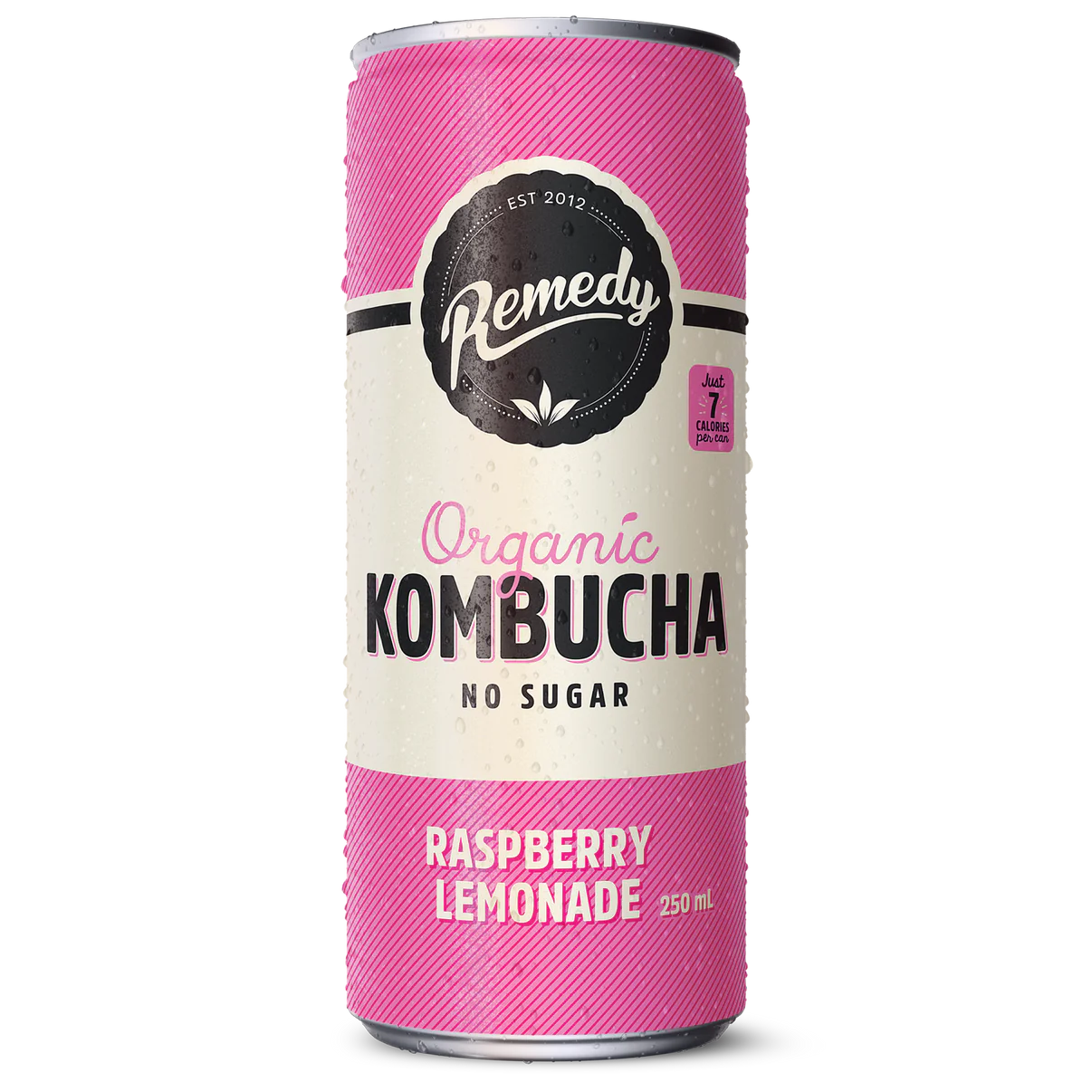 Remedy Organic Raspberry Lemonade No Sugar Kombucha 330ml