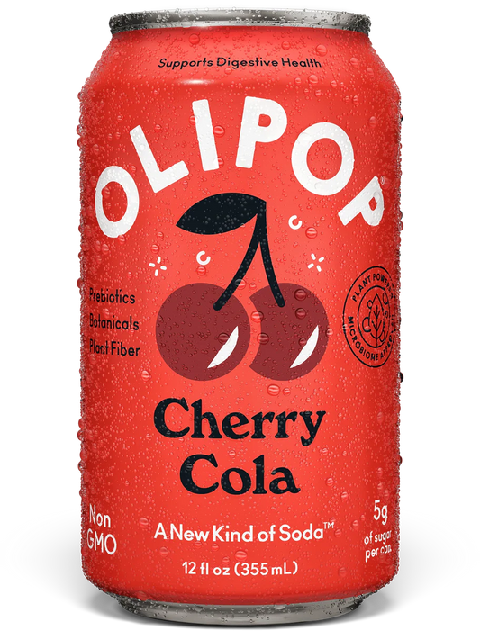 Olipop Cherry Cola Prebiotic Soda 355ml