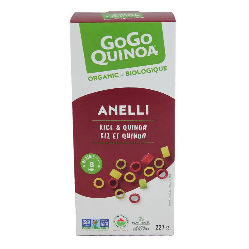 GoGo Quinoa Rice and Quinoa Anelli Pasta 227g