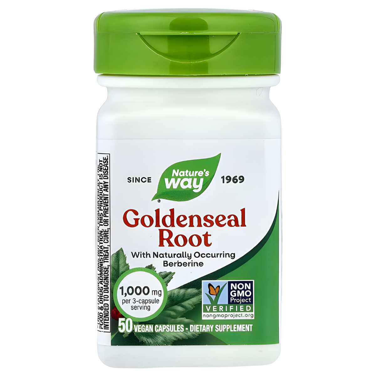 Nature's Way Goldenseal 333.33mg 50 Vegetarian Capsules