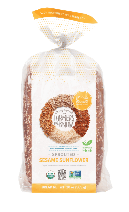 One Degree Organic Sunflower Sesame Bread 565g